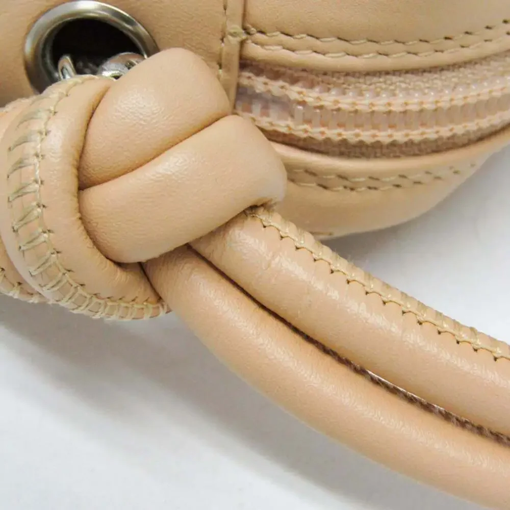 CHANEL Cream Leather Pouch